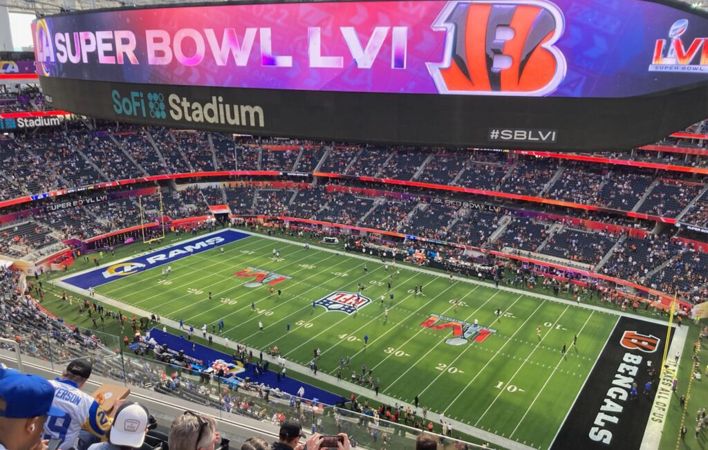 Super Bowl LVI, Los Angeles, California Pre-Game Warm Ups.
